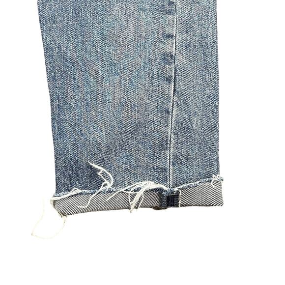 Universal Thread Boyfriend Denim Jeans Women’s Size 2/26R Cuffed Patched‎ - Picture 8 of 12